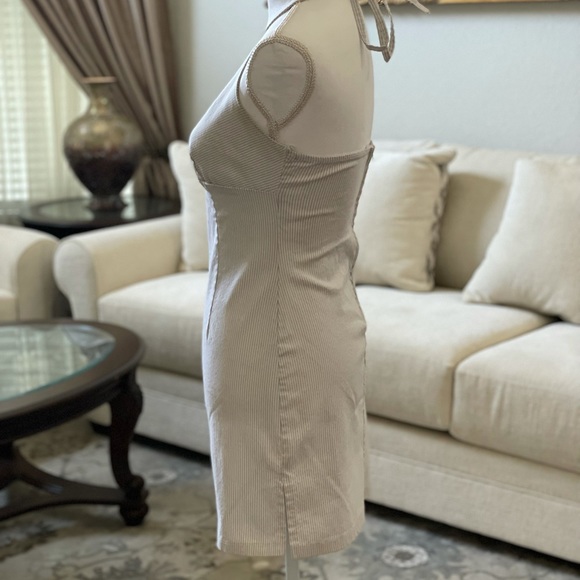 White Striped Dress - Picture 3 of 5